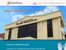 Tablet Screenshot of hallmarkporcelain.com